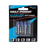 Pack of 4 Alkaline Batteries - Size AAA 